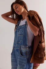 salopette en denim pour femme