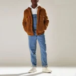 salopette homme en jean bleu