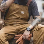 vêtement homme vintage salopette marron