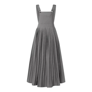 salopette robe fluide à bretelle