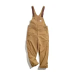 salopette homme vintage marron à bretelle