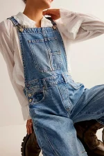 salopette denim bleu femme