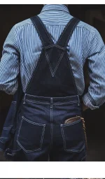 salopette homme vintage en denim