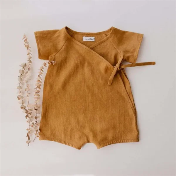 combinaison salopette orange pour bébé