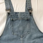 salopette jupe femme en jean bleu