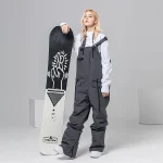 salopette unisexe de ski et snowboard gris