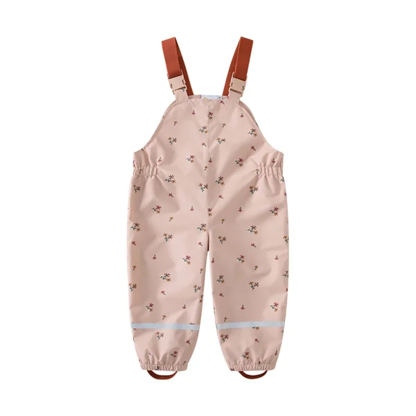 salopette pluie enfant rose imperméable unisex
