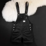 salopette en coton à bretelle pour homme grande taille