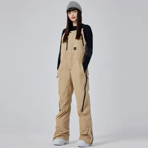 salopette de ski marron