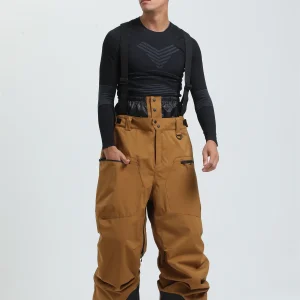 salopette marron pour snowboard