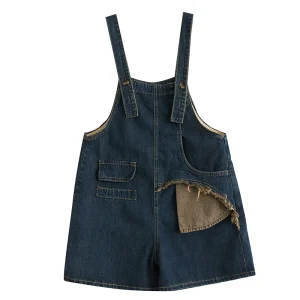 Salopette short en jean