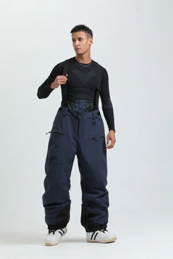 salopette bleu snowboard