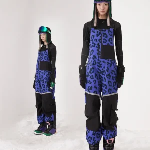 salopette leopard de ski et snowboard femme