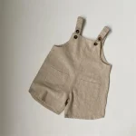Salopette enfant unisexe beige