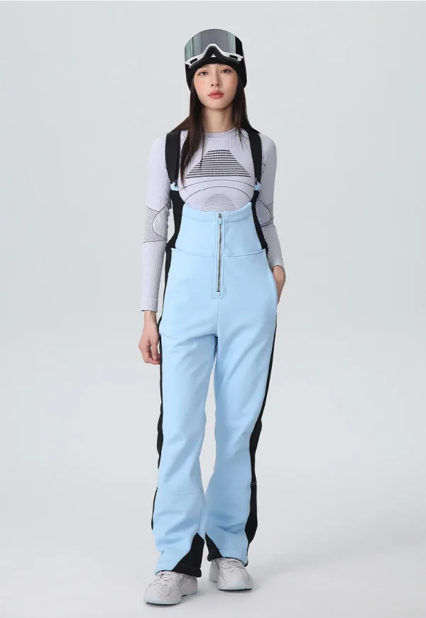 salopette bleu ciel de ski pour femme