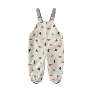 salopette pluie enfant imperméable blanc unisexe