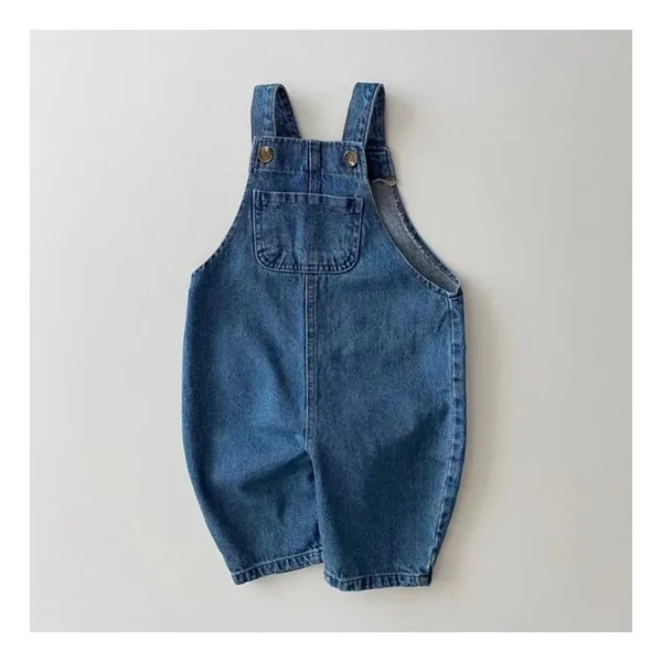 salopette pour enfant et bébé bleu en coton