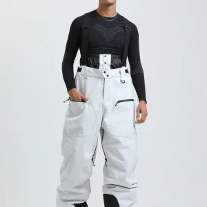 salopette pantalon ski blanc