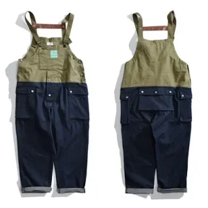 salopette jean oversize