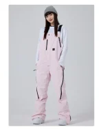 salopette imperméable pour femme ski et snowboard rose