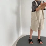 Salopette lin et coton pour enfant